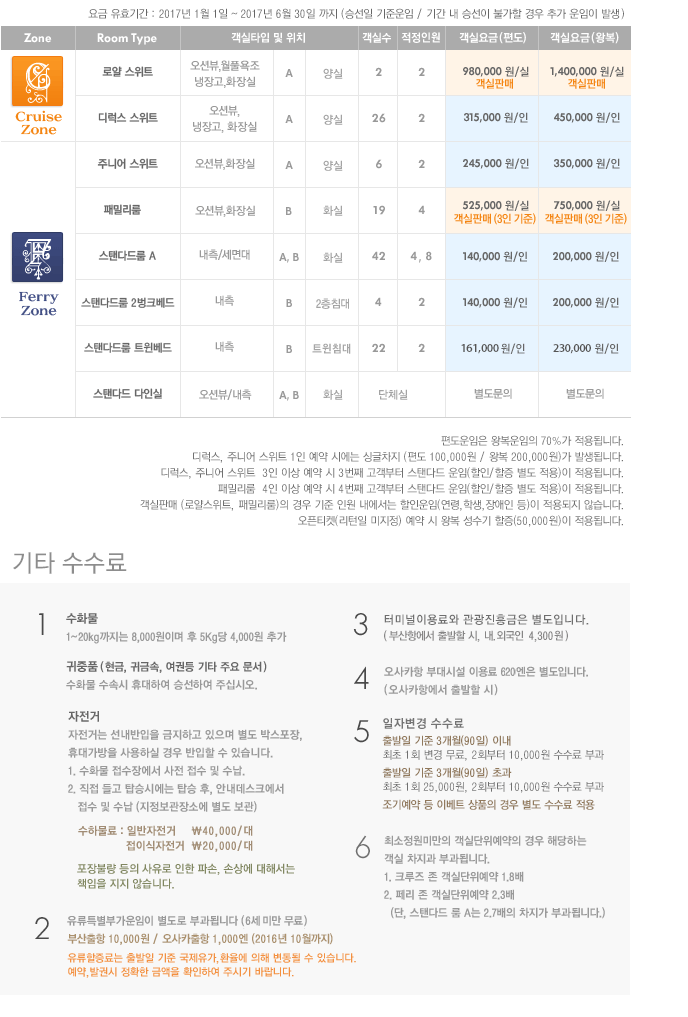 요금 및 할인안내